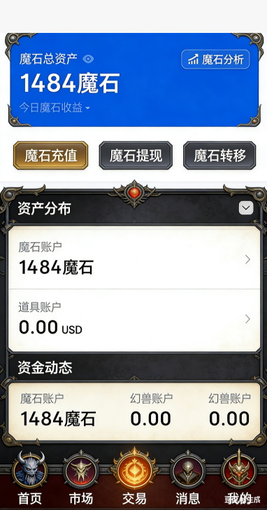 魔域SF主城摆摊集市